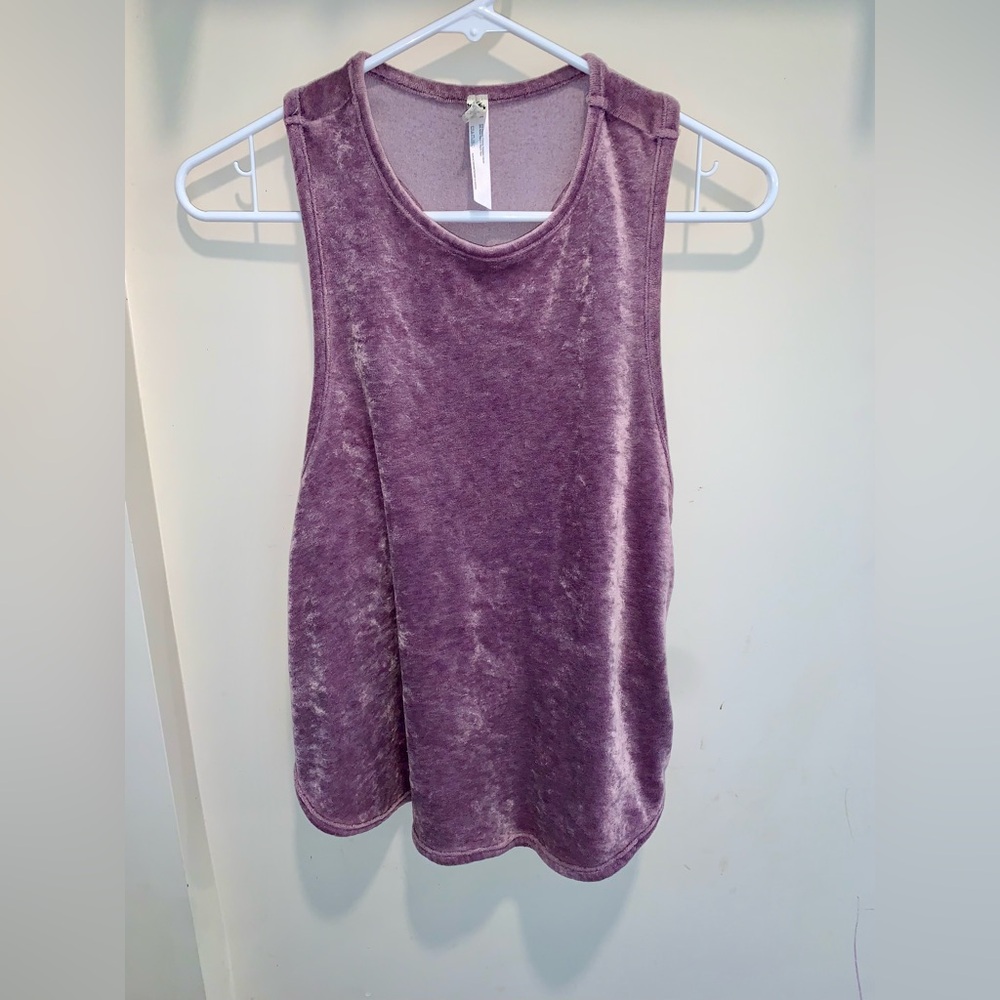 Free people purple velvet tank size S